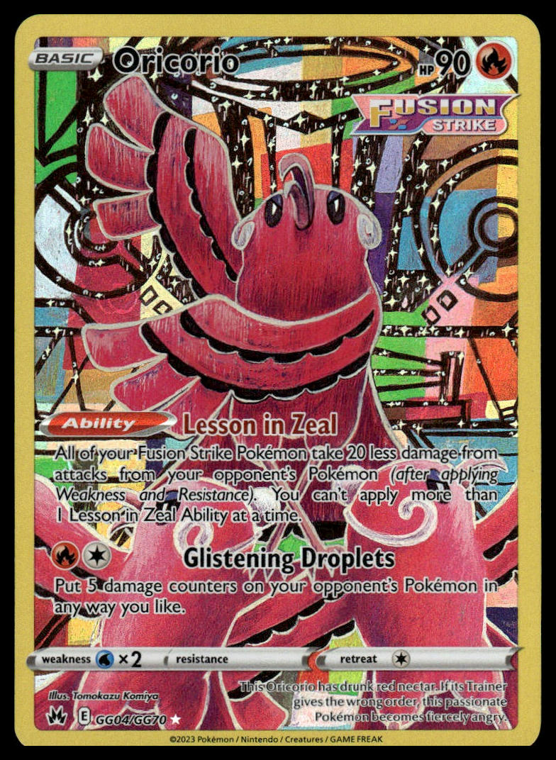 Pokemon TCG Oricorio #GG04/GG70 Crown Zenith: Galarian Gallery