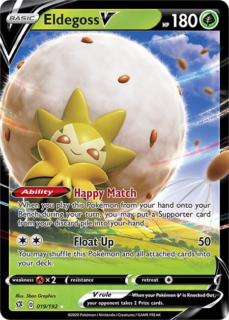 Pokemon Eldegoss V 19/192 Rebel Clash