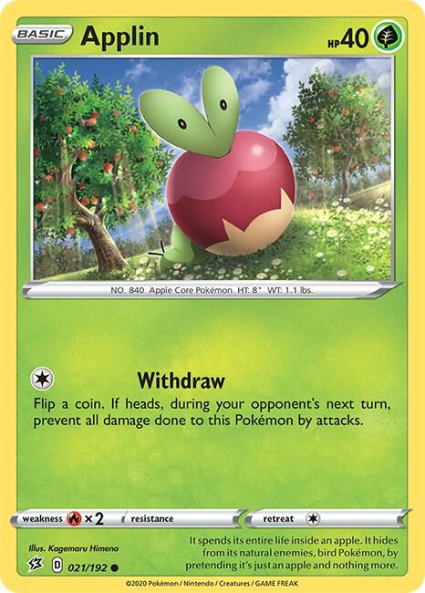 Pokemon Applin 21/192 Rebel Clash