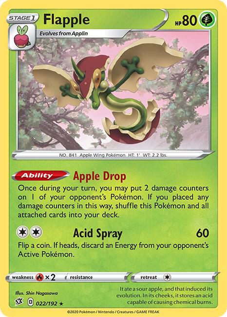 Pokemon Flapple 22/192 Rebel Clash