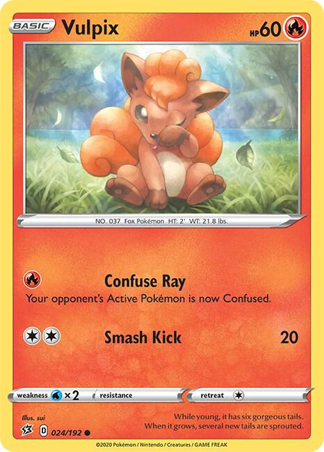 Pokemon Vulpix 24/192 Rebel Clash