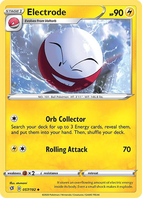 Pokemon Electrode 57/192 Rebel Clash
