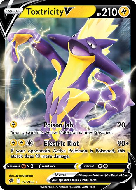 Pokemon Toxtricity V 70/192 Rebel Clash