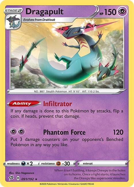 Pokemon Dragapult 91/192 Rebel Clash