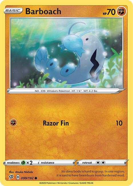 Pokemon Barboach 99/192 Rebel Clash