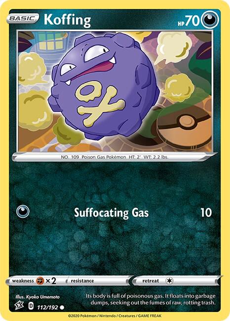 Pokemon Koffing 112/192 Rebel Clash