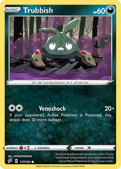 Pokemon Trubbish 117/192 Rebel Clash