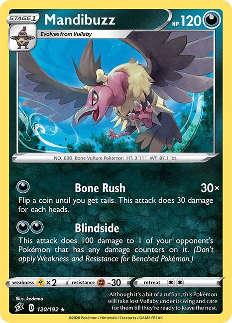 Pokemon Mandibuzz 120/192 Rebel Clash