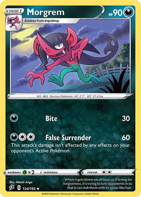 Pokemon Morgrem 124/192 Rebel Clash