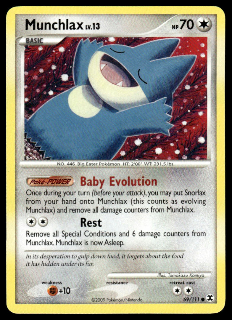 Pokemon TCG Munchlax (69) #69/111 Rising Rivals