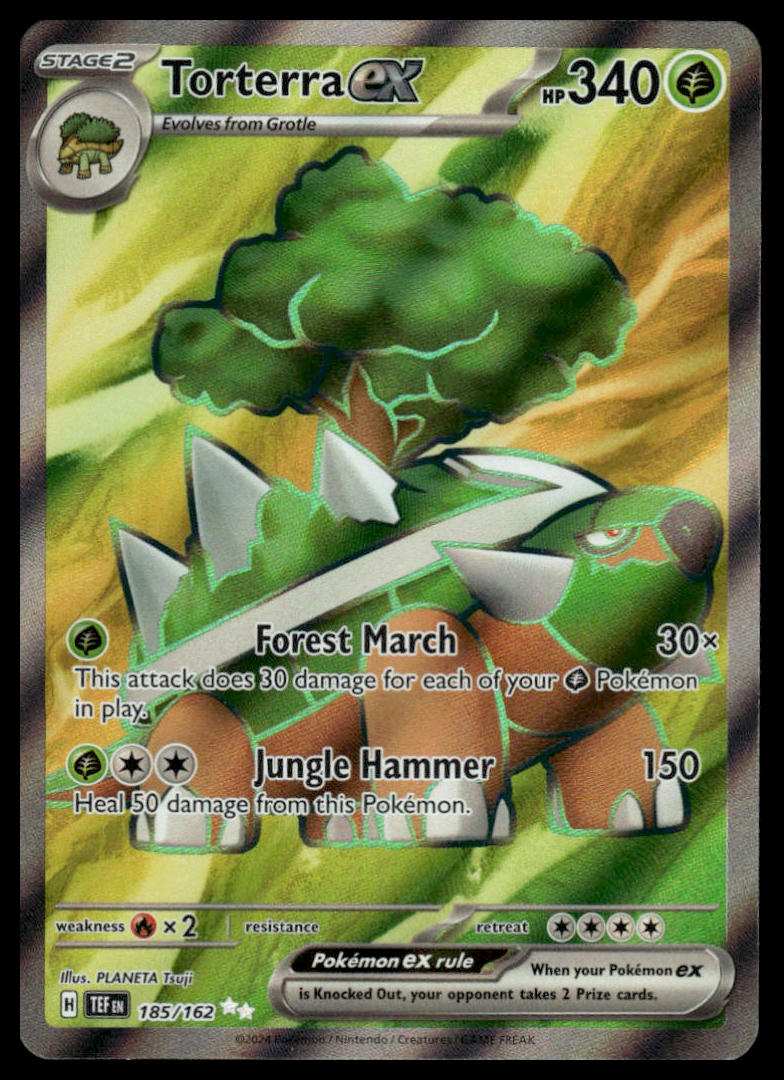 Pokemon TCG Torterra ex #185/162 SV05: Temporal Forces