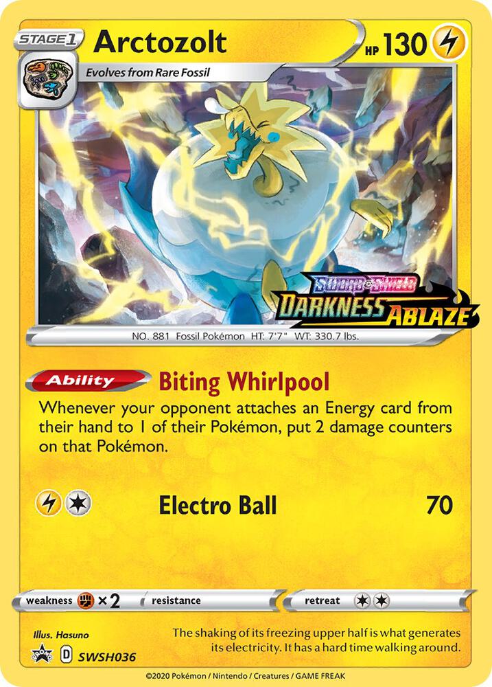 Pokemon Arctozolt SWSH036 SWSH Black Star Promos