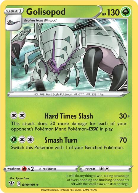 Pokemon Golisopod 18/189 Darkness Ablaze