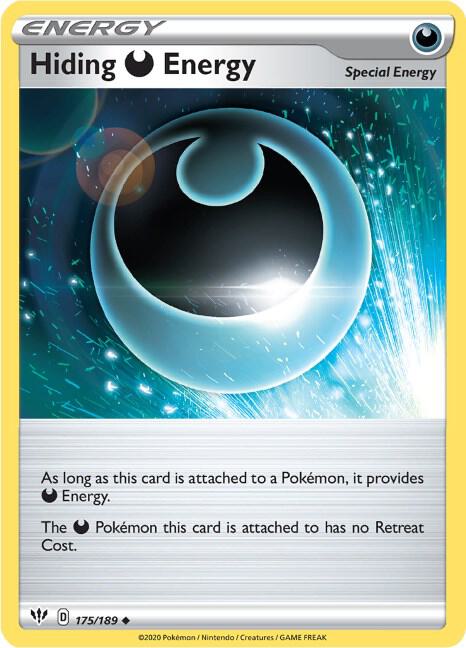 Pokemon Hiding Darkness Energy 175/189 Darkness Ablaze