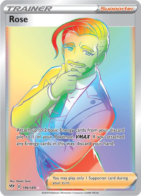 Pokemon Rose 196/189 Darkness Ablaze