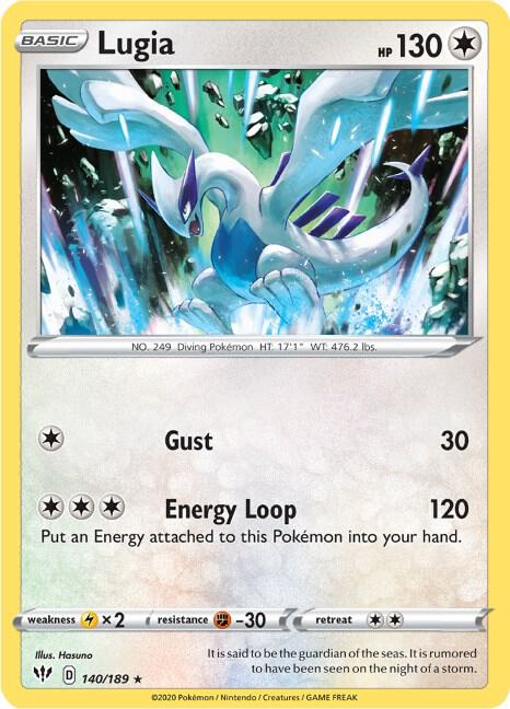 Pokemon Lugia 140/189 Darkness Ablaze