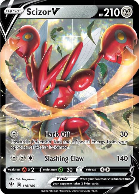 Pokemon Scizor V 118/189 Darkness Ablaze