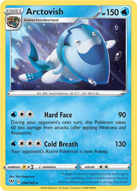 Pokemon Arctovish 54/189 Darkness Ablaze