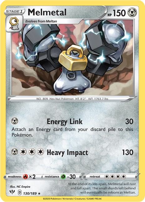 Pokemon Melmetal 130/189 Darkness Ablaze