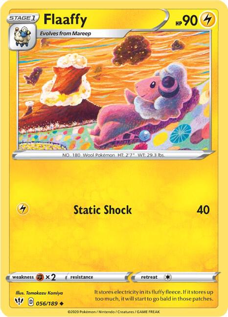 Pokemon Flaaffy 56/189 Darkness Ablaze