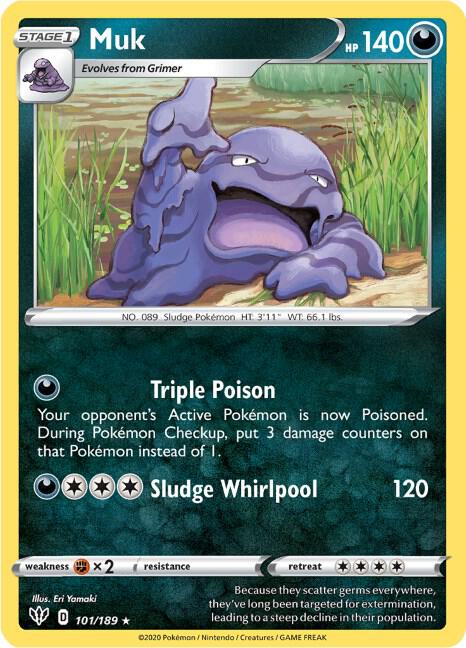 Pokemon Muk 101/189 Darkness Ablaze