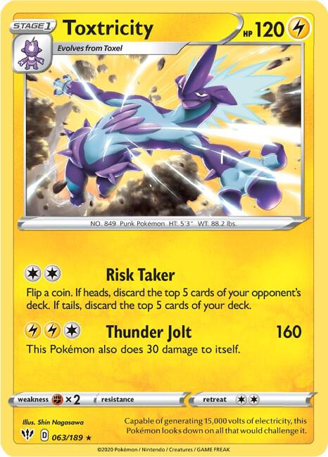 Pokemon Toxtricity 63/189 Darkness Ablaze