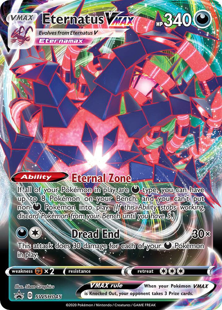 Pokemon Eternatus VMAX SWSH045 SWSH Black Star Promos