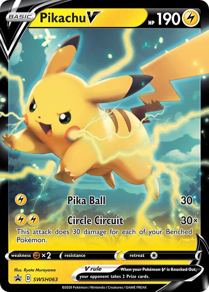Pokemon Pikachu V SWSH063 SWSH Black Star Promos