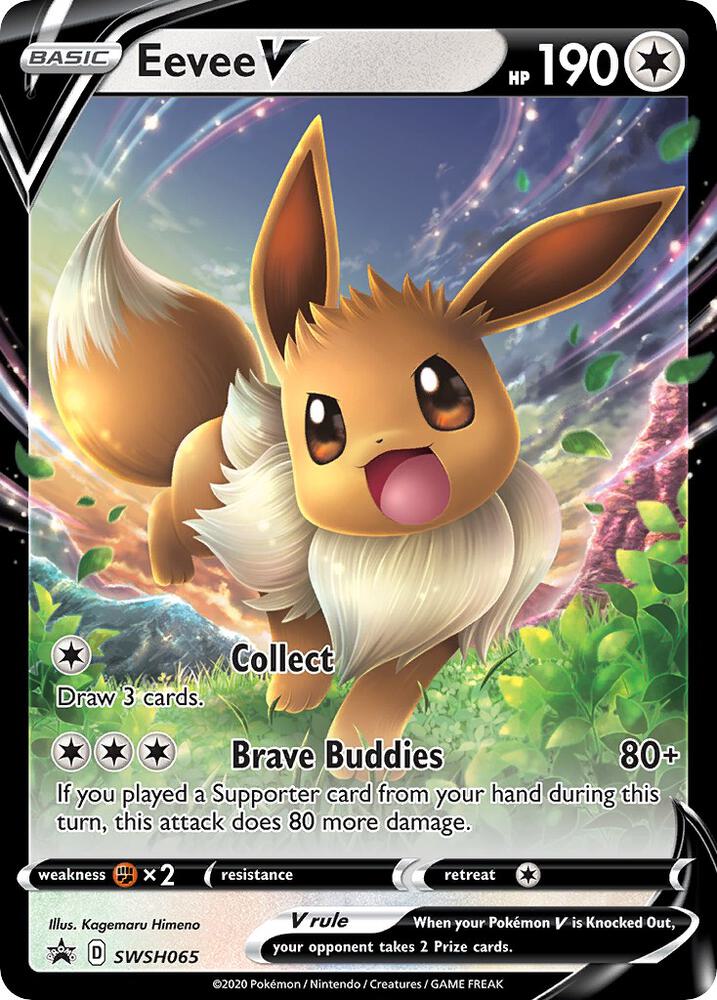 Pokemon Eevee V SWSH065 SWSH Black Star Promos