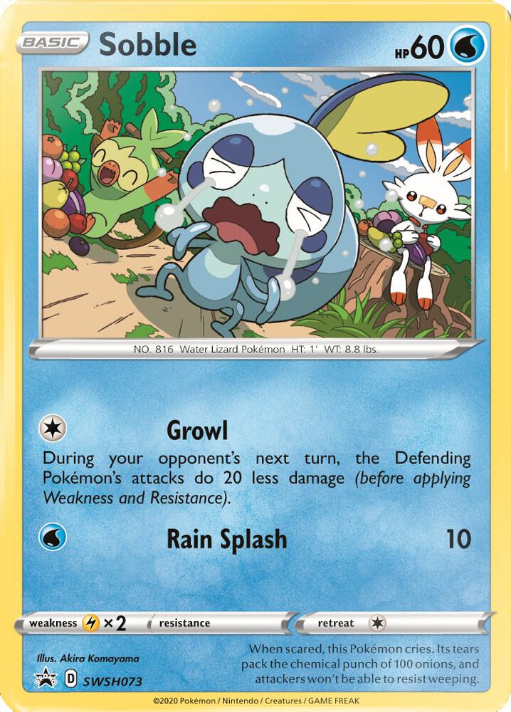 Pokemon Sobble SWSH073 SWSH Black Star Promos