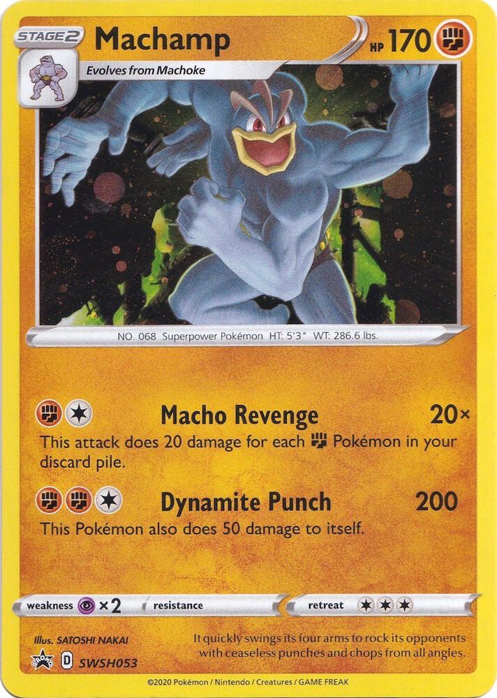 Pokemon Machamp SWSH053 SWSH Black Star Promos