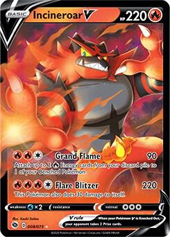 Pokemon Incineroar V 8/73 Champion's Path
