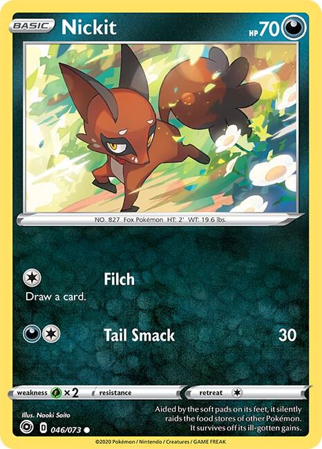 Pokemon Nickit 46/73 Champion's Path