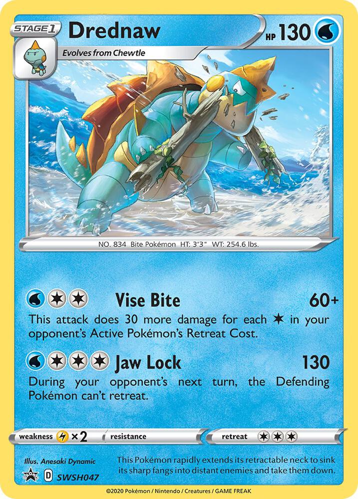 Pokemon Drednaw SWSH047 SWSH Black Star Promos