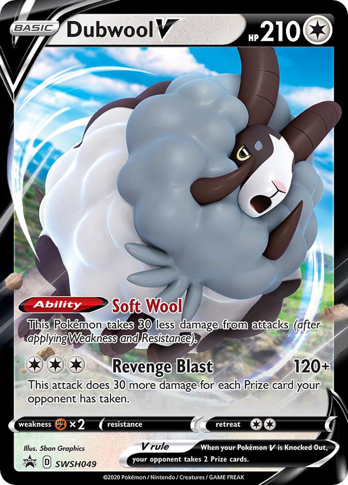 Pokemon Dubwool V SWSH049 SWSH Black Star Promos