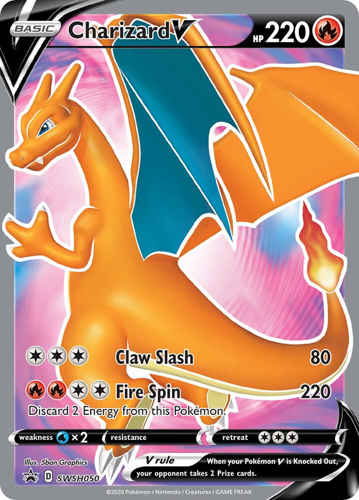 Pokemon Charizard V SWSH050 SWSH Black Star Promos
