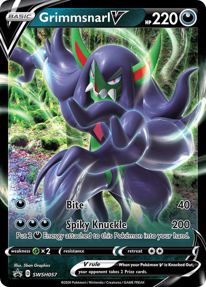 Pokemon Grimmsnarl V SWSH057 SWSH Black Star Promos