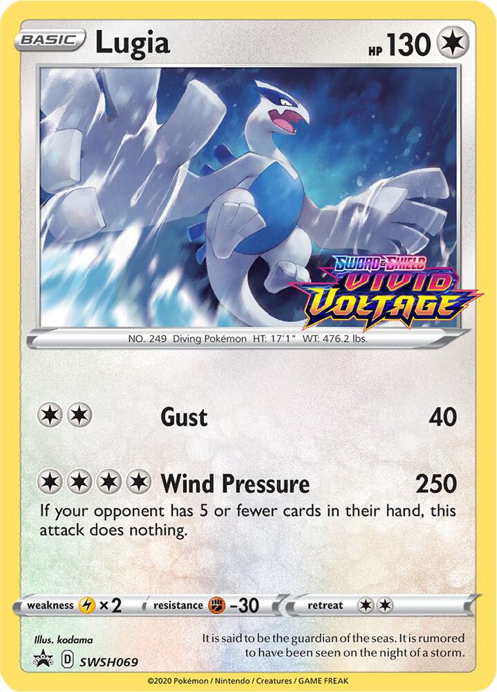 Pokemon Lugia SWSH069 SWSH Black Star Promos