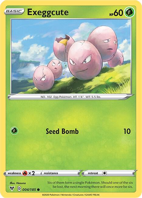 Pokemon Exeggcute 4/185 Vivid Voltage