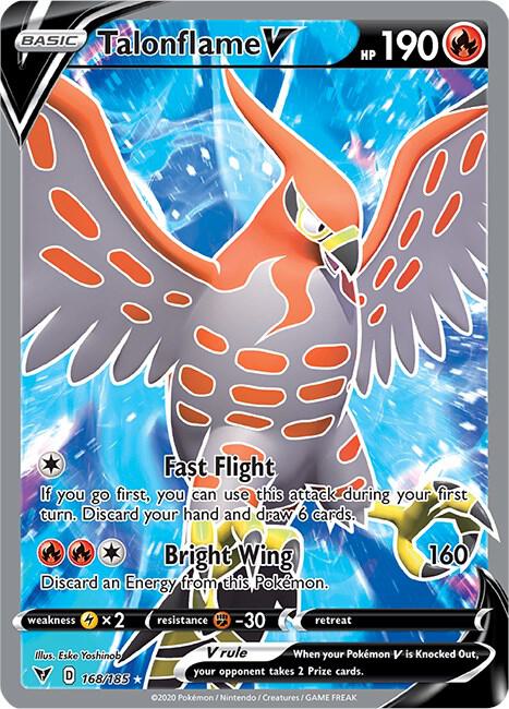 Pokemon Talonflame V 168/185 Vivid Voltage