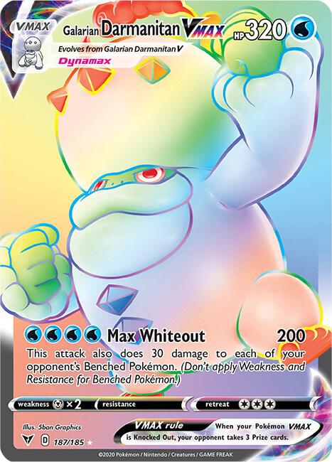 Pokemon Galarian Darmanitan VMAX 187/185 Vivid Voltage