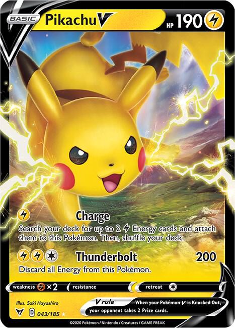 Pokemon Pikachu V 43/185 Vivid Voltage