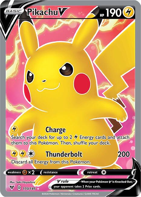 Pokemon Pikachu V 170/185 Vivid Voltage
