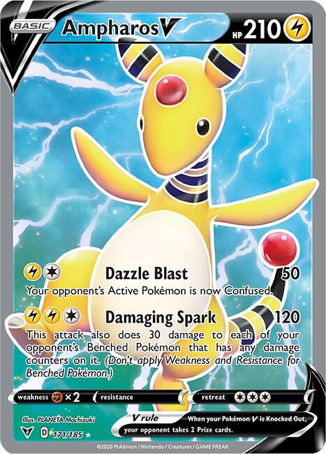 Pokemon Ampharos V 171/185 Vivid Voltage