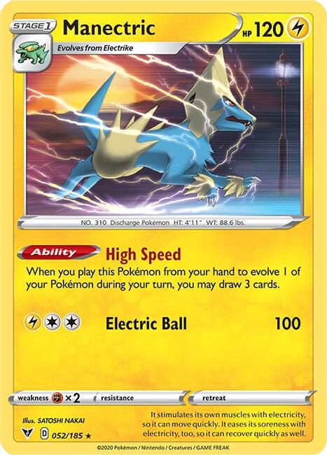 Pokemon Manectric 52/185 Vivid Voltage