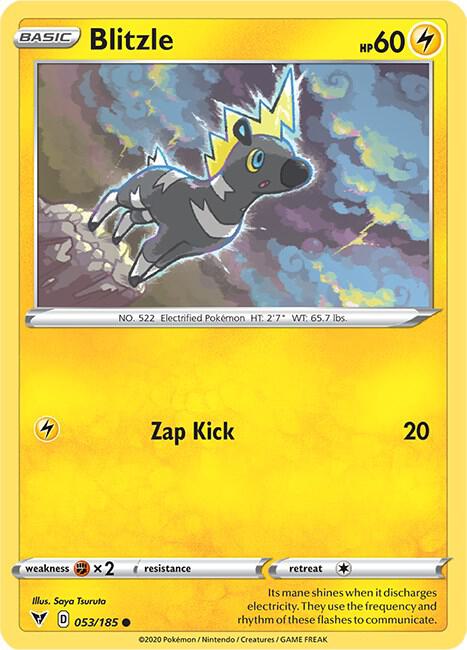 Pokemon Blitzle 53/185 Vivid Voltage