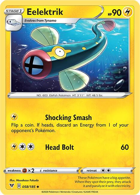 Pokemon Eelektrik 58/185 Vivid Voltage
