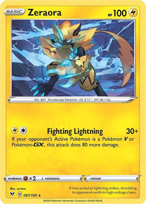 Pokemon Zeraora 61/185 Vivid Voltage