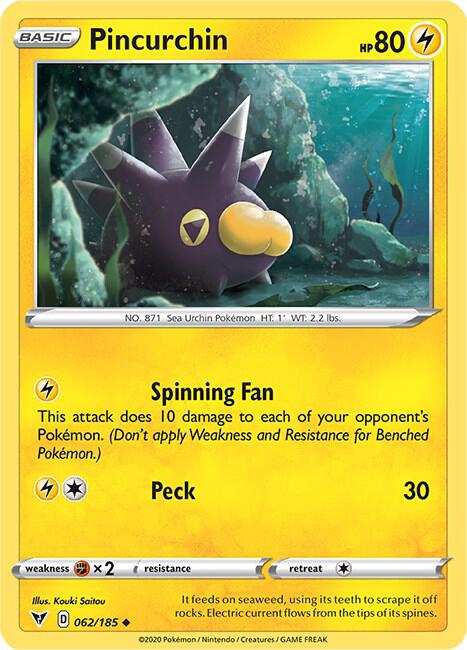 Pokemon Pincurchin 62/185 Vivid Voltage