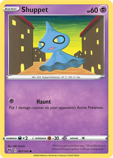 Pokemon Shuppet 67/185 Vivid Voltage
